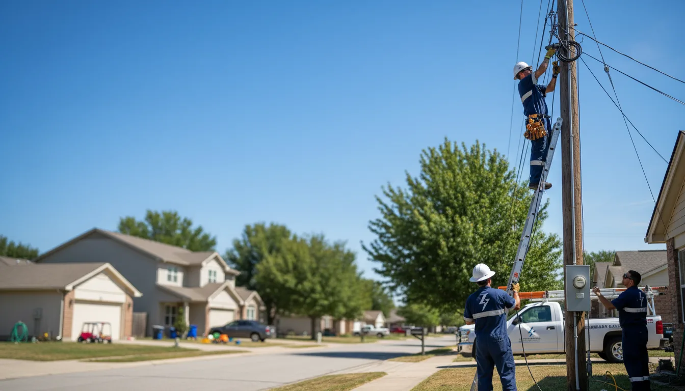 Residential electrician providing installation services in Hanover, MD